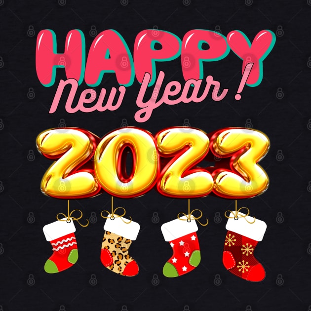 Funny Happy New Year 2023 Family Matching by DonVector